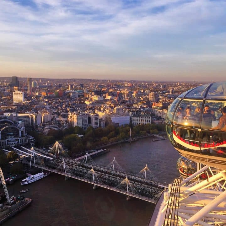 View of London from the London Eye